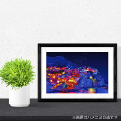 【アートポスター】イタリア チンクエ・テッレの夜景（作品No.070） 2枚目の画像