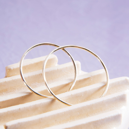 2個】毎日のゴールドリング/k10/0.8mm丸線/サイズ指定可 指輪・リング