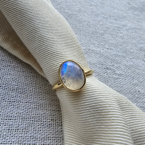 匿名配送】ジュエリーマキ PWG9ムーンストーンリング 匿名配送