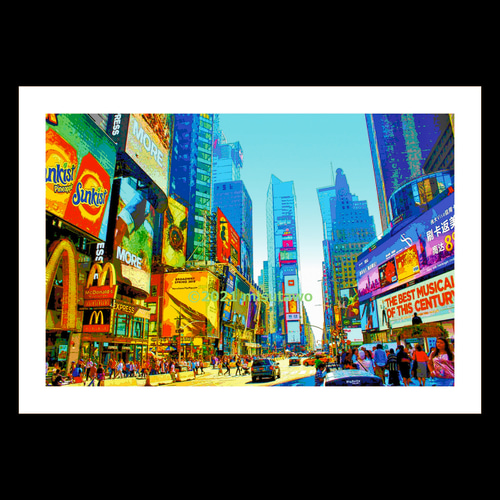 アートポスター】NY タイムズスクエアの風景（作品No.102） 写真