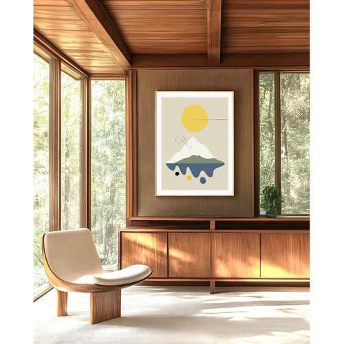 北欧 風 インテリア アートポスター【 mountain 】:/038/ 山