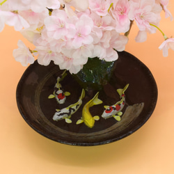 置物　水辺の風景　錦鯉　桜　和雑貨　インテリア雑貨　植物雑貨　受注製作 14枚目の画像