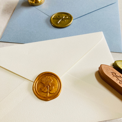 バラ / シーリングスタンプ / シール / ラッピング / 手紙 / 封蝋