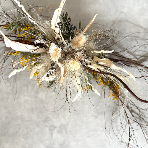 プリザーブドフラワー・ドライフラワーのウォールデコ 楽天市場】プリザーブドフラワー ドライフラワー クリスマス リース