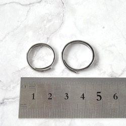 セット商品！月と太陽のシルバーリング2本セット（フリーサイズ）メンズ　ペアリング　指輪　　シンプル　シルバー　ペア　星座 4枚目の画像