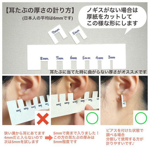 立爪 Silver 誕生石 セカンドピアス シルバー 純チタン 太軸 【6