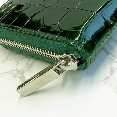 日本製 スモールクロコダイル ポロサス ボンベ仕立て 上質 長財布 財布