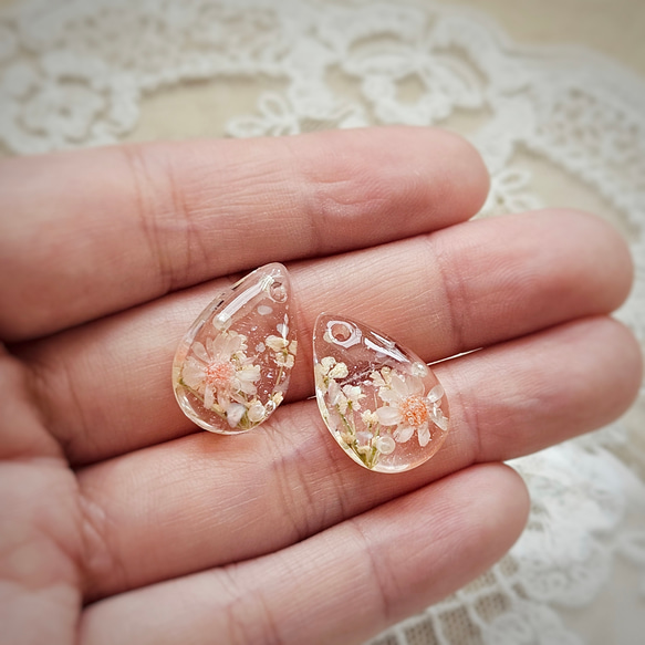 桜しずくピアス・イヤリングmarry.c's handmadeaccessory 8枚目の画像