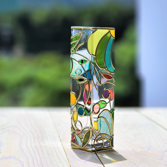 訂購“小叮噹 2”玻璃藝術花瓶 20 厘米高 第7張的照片