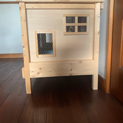 うさぎケージ　うさぎ木製ケージ　木製ハウス　ラビハ　800サイズ　おしゃれな木製ケージ 3枚目の画像