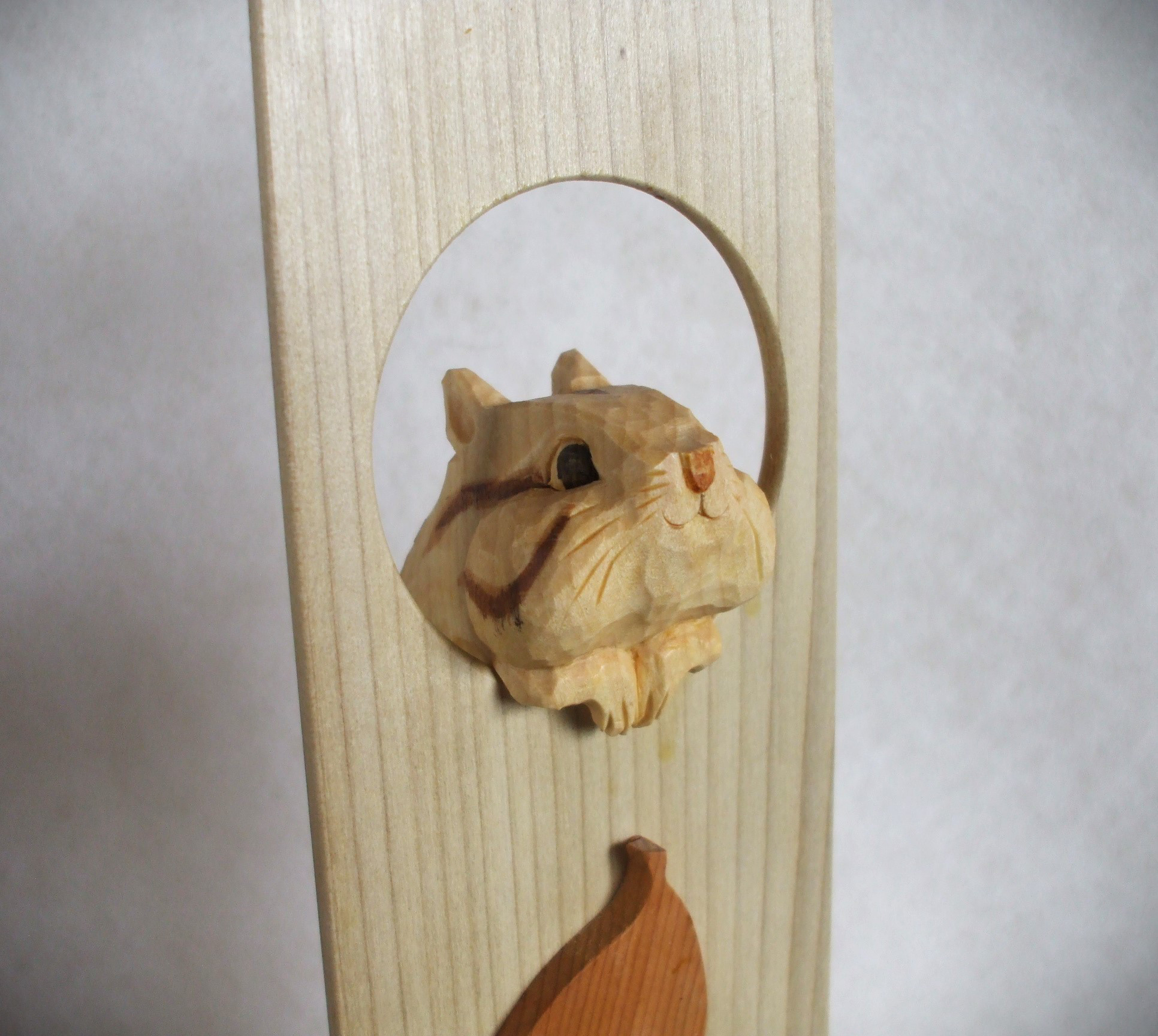 ♪樹の洞から顔を出したシマリスの靴ベラ♪中サイズ♪