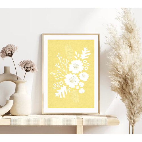北欧　女性　額絵　額縁　植物画　ポスター　検）モモナチュラル　イデー　アクタス 北欧 女性 額絵 額縁 植物画 ポスター 検）モモナチュラル