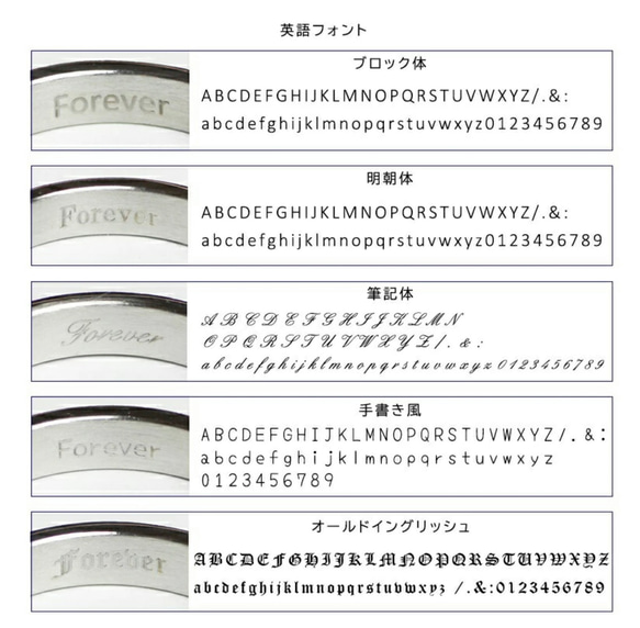 ☆ハーフエタニティ誕生石リング☆刻印無料 金属アレルギーの方に安心安全のサージカルステンレス 結婚指輪 8枚目の画像