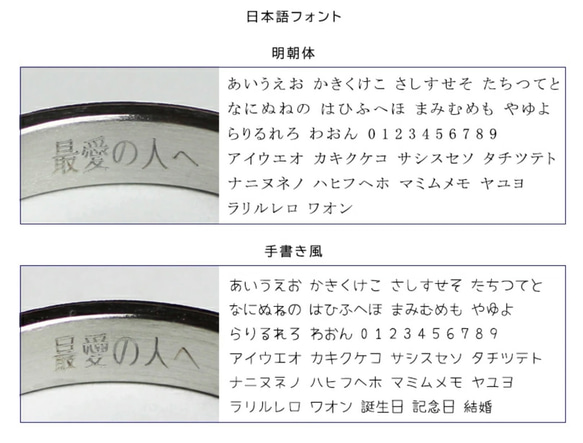☆ハーフエタニティ誕生石リング☆刻印無料 金属アレルギーの方に安心安全のサージカルステンレス 結婚指輪 9枚目の画像