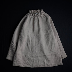 【LL】【wafu】雅亜麻 Linen Top タートル ネック インナー/はしばみ p014a-hbm1-ll 10枚目の画像