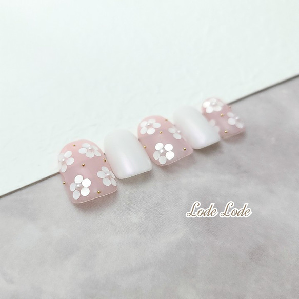 春ネイル ホロ花 ネイルチップ（つけ爪） Lode Lode 通販 11234209