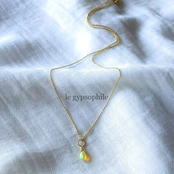 14kgf 宝石質オパールネックレス Opal necklace ゴールドフィルド製 6枚目の画像