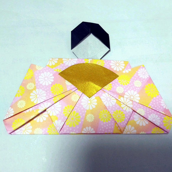 壁面飾り　折り紙リースキット　5組セット　おひなさま　ひなまつり 3枚目の画像