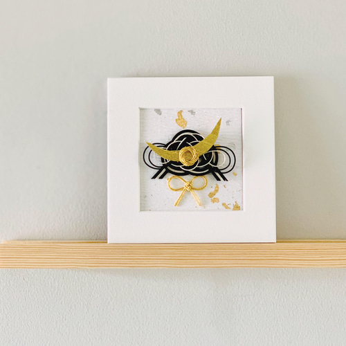 水引兜飾り三日月前立てミニフレーム 五月人形・こいのぼり tomoemon