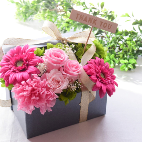 限定品　プリザーブドフラワー　　和ピンク プリザーブドフラワー 『ビビアンカラーアソート ピンクパープル 02374