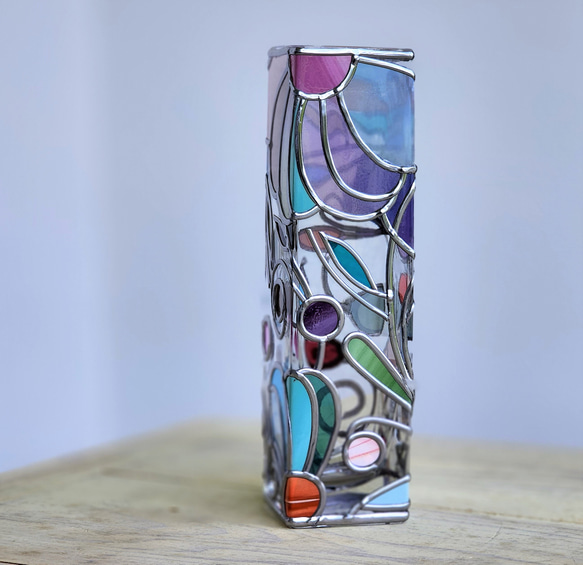 《小叮噹3》玻璃藝術花瓶高20cm 第6張的照片