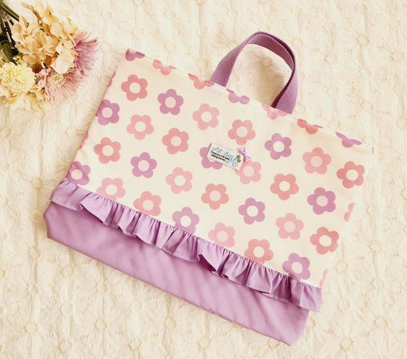 レッスンバッグ手提げ袋上履き袋花柄女の子巾着お弁当袋入園入学