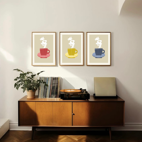 アンティーク　ポスター　Tea Coffee 予約中！】 アンティーク ポスター Tea Coffee 絵画 - 絵画