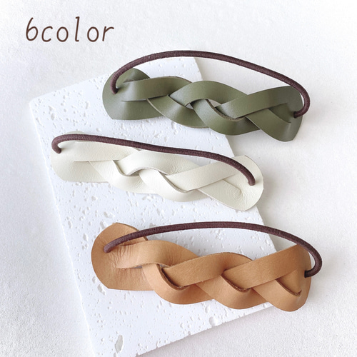 ♥️400 選べるカラー チャーム スエード リボン ヘアゴム