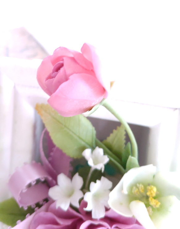 ❤︎粘土の花【お花のフレームー1】❤︎ 4枚目の画像