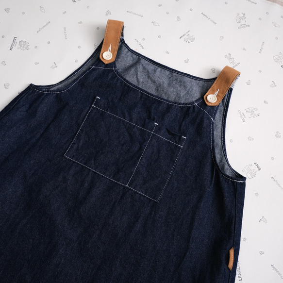 denim 1-piece indigo 第8張的照片