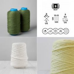 【YW】全30色！イタリア製 極太毛糸 -PIUMA CORN-【エクストラファインメリノ100％】 5枚目の画像