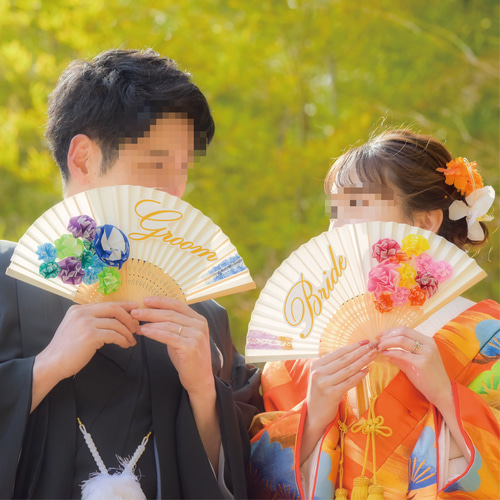 扇子プロップス(*ˊ˘ˋ*)*° 人気☆扇子プロップス 文字なし 新品 デザインお任せ 前撮り