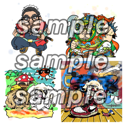 オーダーアイコン・イラスト作成、キャラクターを元にしたイラストが  