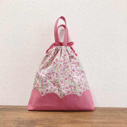 3点セット 選べる4色 まとめてお得 かわいい 花柄 スカラップ 入園入学 