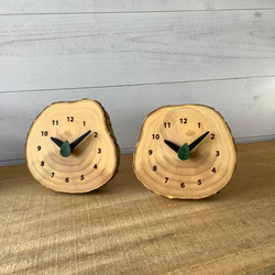 (左)イチョウ  (右)イチョウ　森の置き時計 3枚目の画像