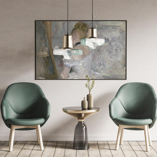 NO.27】後ろ姿のドレス女性インテリアアートポスター☆絵画油絵