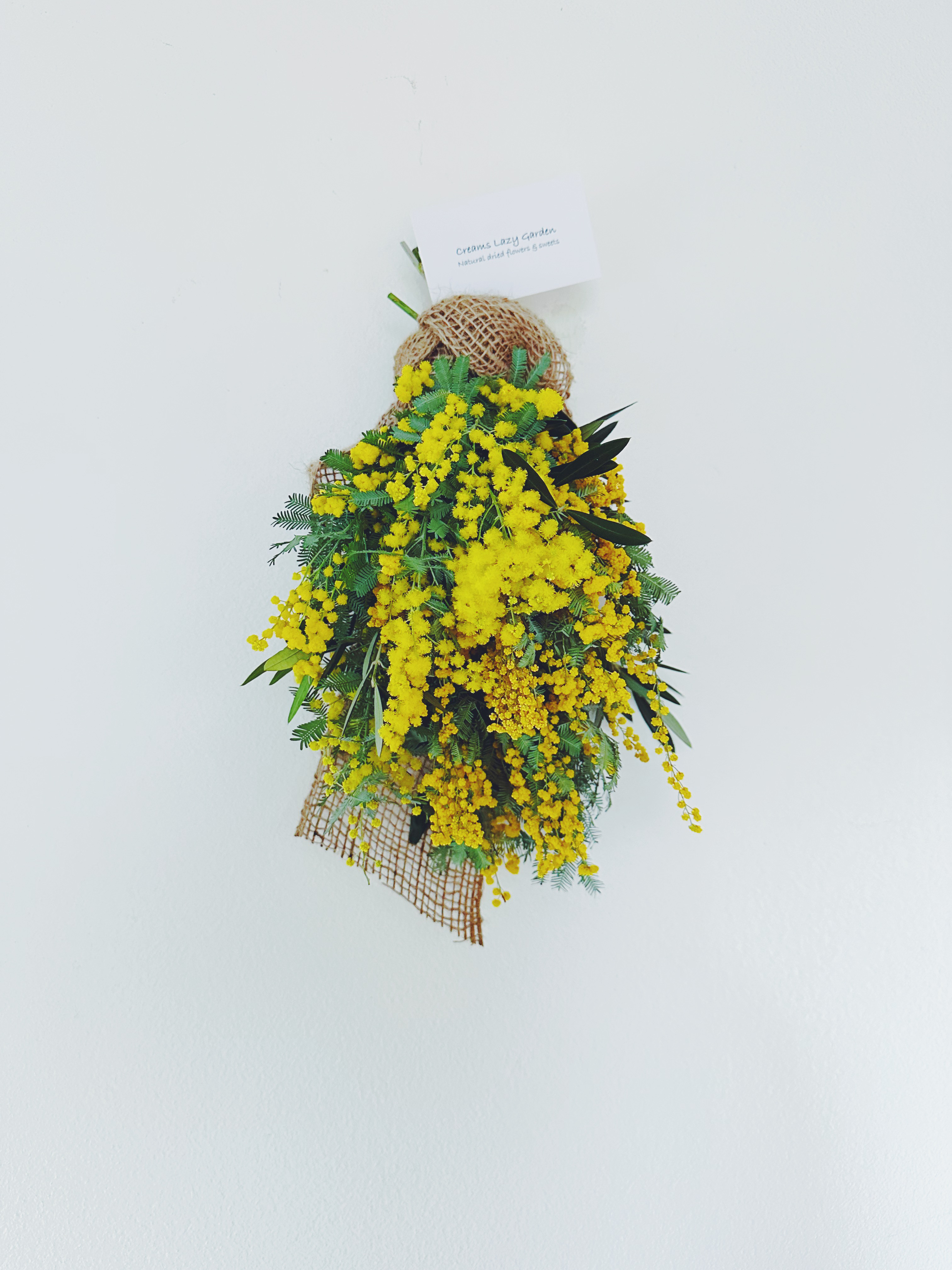 ナチュラルスワッグ　ミモザ