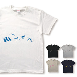 ペンギンのシルエットのTシャツ 1枚目の画像