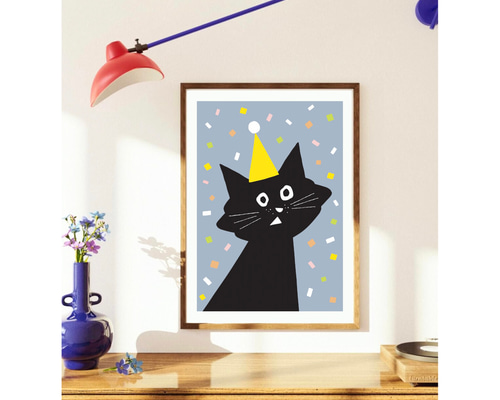tw様予約絵画「お洒落スネーク〜北欧ブルー」「三匹の猫のおせち料理でかくれんぼ」 tw様予約絵画「お洒落スネーク〜北欧ブルー」「三匹の猫のおせち