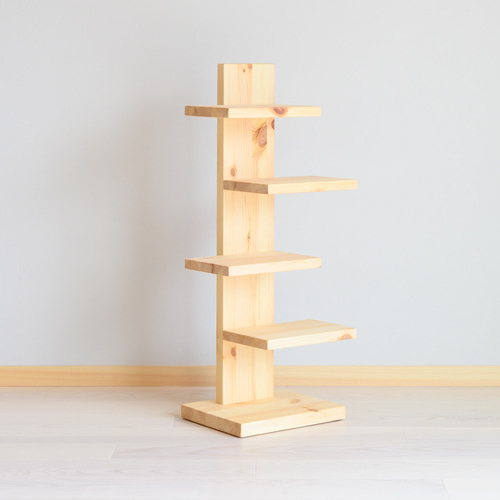 Wooden Display Rack / 木製 ディスプレイ 棚 木製『ディスプレイラック くねくね』 木製ラック 木製シェルフ 木製棚