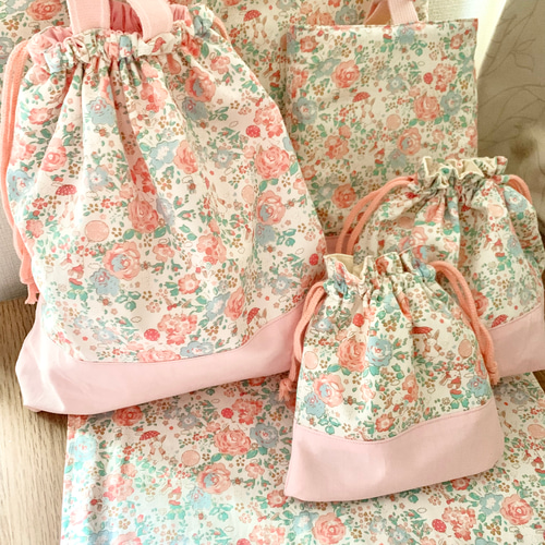 ▶︎人気No.1【6点セット】女の子♡入園入学準備グッズ pink rabbit