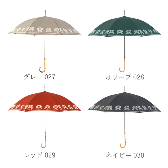 竹の傘 planter grey 晴雨兼用 長傘 ALCEDO 161027 日傘 雨傘 16枚目の画像