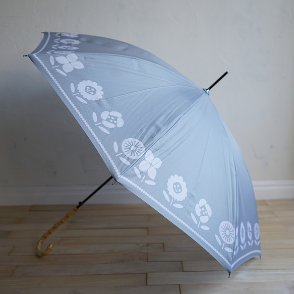 竹の傘 planter grey 晴雨兼用 長傘 ALCEDO 161027 日傘 雨傘 9枚目の画像