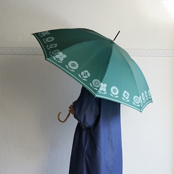 竹の傘 planter olive 晴雨兼用 長傘 ALCEDO 161028 日傘 雨傘 9枚目の画像