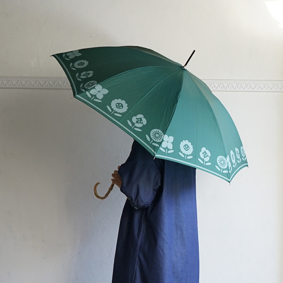 竹製遮陽傘種植園橄欖，遮陽雨傘，長傘，ALCEDO 161028，陽傘，雨傘 第9張的照片