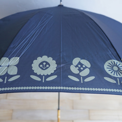 竹傘花盆海軍藍長傘晴雨兩用 ALCEDO 161030 遮陽傘雨傘 第11張的照片