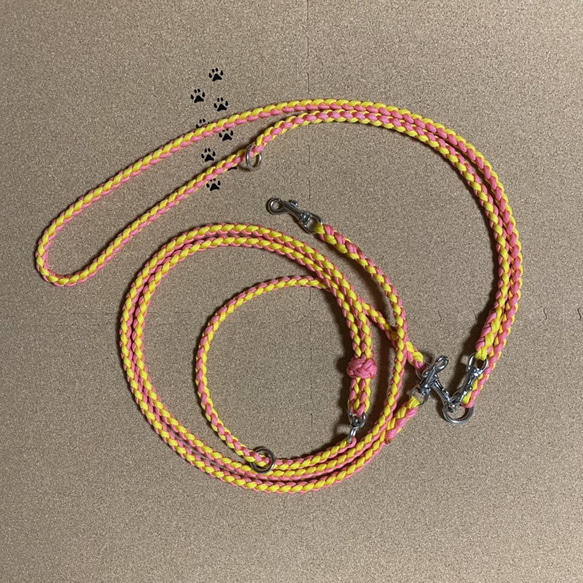 4way 二頭引きショルダーリード(ハンズフリー) 長さ調整可能