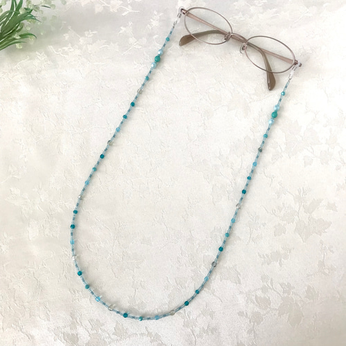 チェコガラス ビーズ メガネチェーン グラスコード メガネストラップ