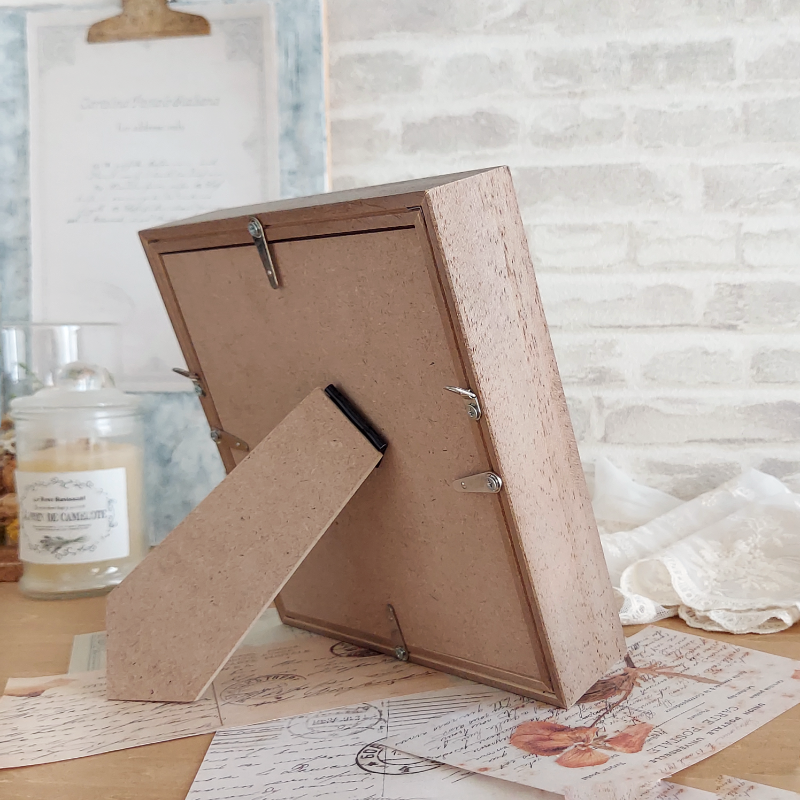 結婚祝いにも♡選べるメッセージプレート*washi no hana*フラワーボックスフレーム＊アンティークピンク