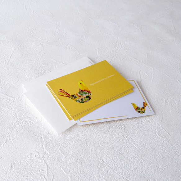 メッセージカード封筒セット （幸福鳥） 6枚目の画像